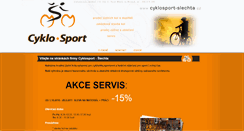 Desktop Screenshot of cyklosport-slechta.cz